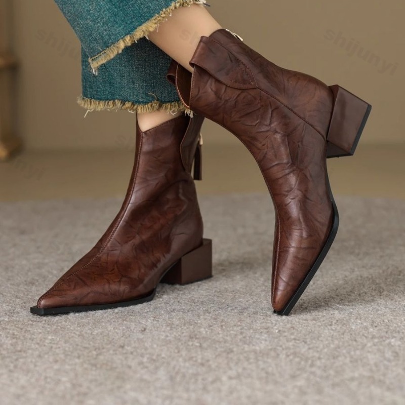 Women'S Shoes Chelsea - Botas de vaquera occidental para mujer,