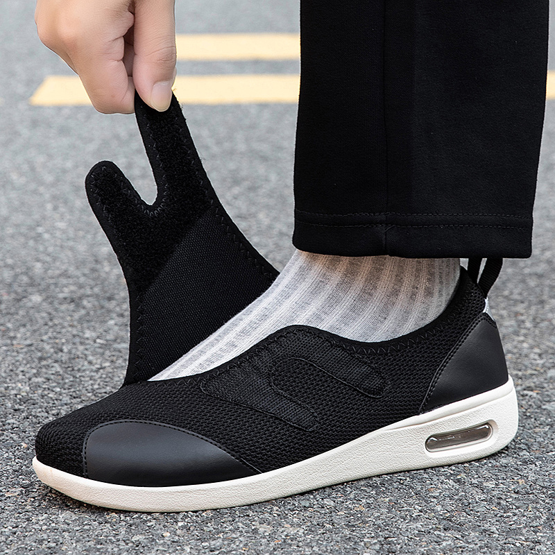 Women'S Shoes For Bunions - Zapatos ajustables abiertos para personas mayores,