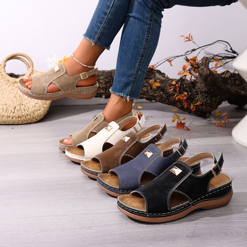 Women'S Shoes For Bunions - Sandalias de cuña de talla grande