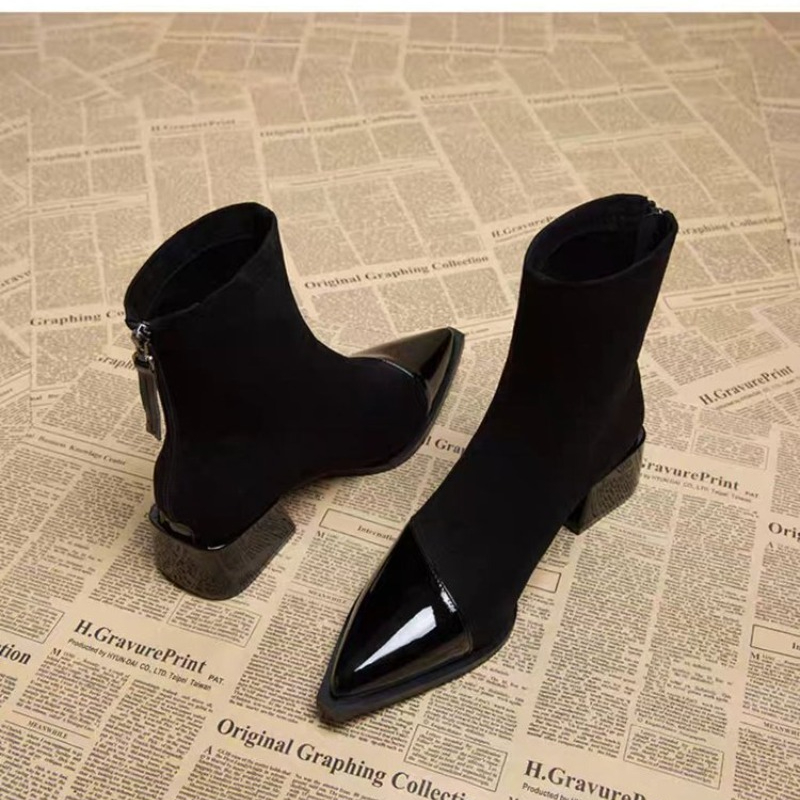 Women'S Shoes Chelsea - Botines de Mujer con Tacón Grueso,