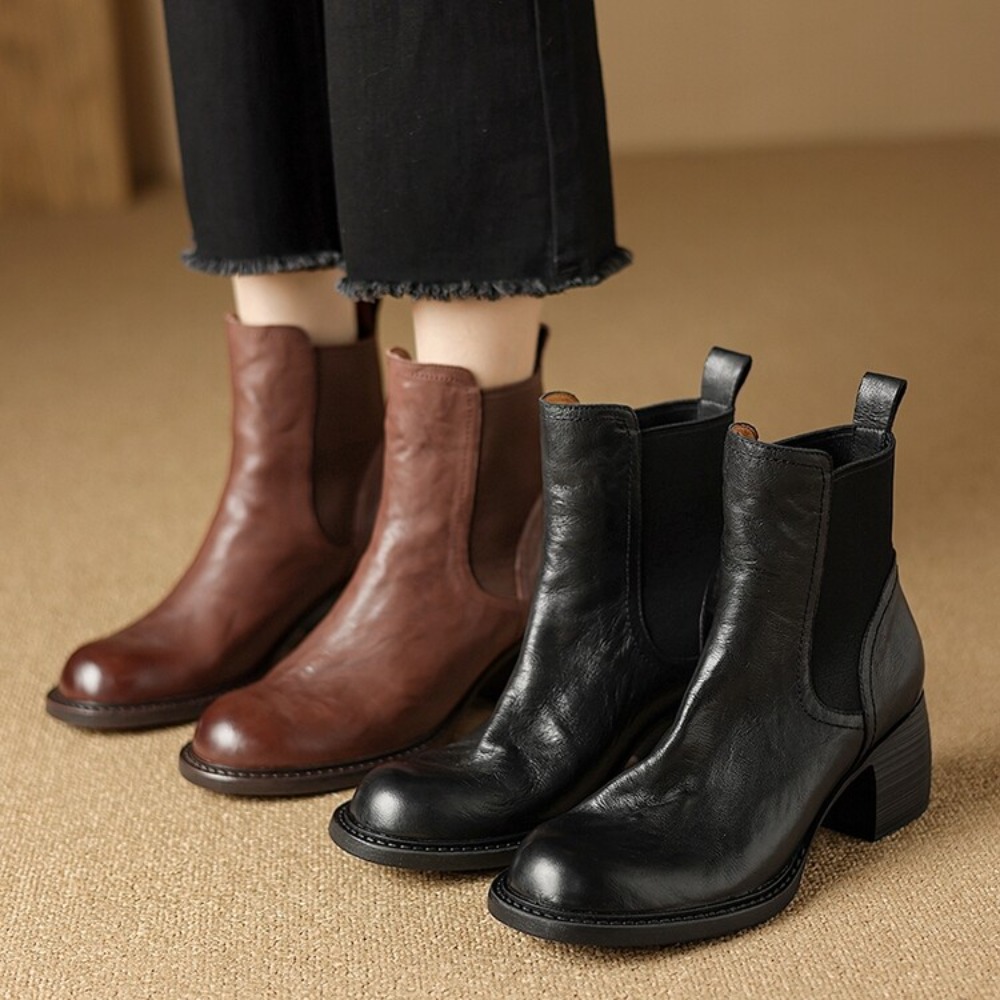 Women'S Shoes Chelsea - Botas de tacón grueso para mujer,