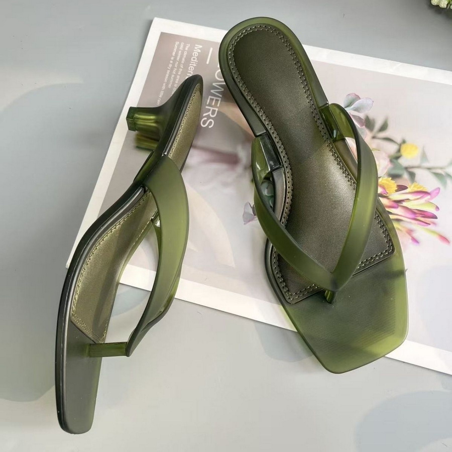 Women'S Shoes Popular - Sandalias de PVC verde oliva de