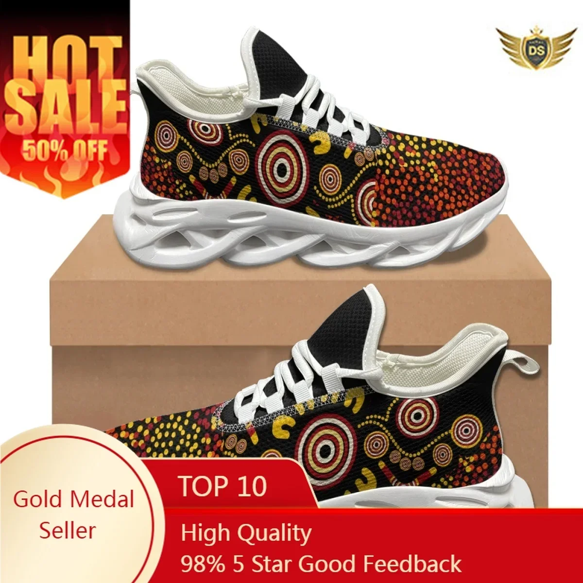 Women Shoes In Australia - Zapatillas de deporte de diseño aborigen