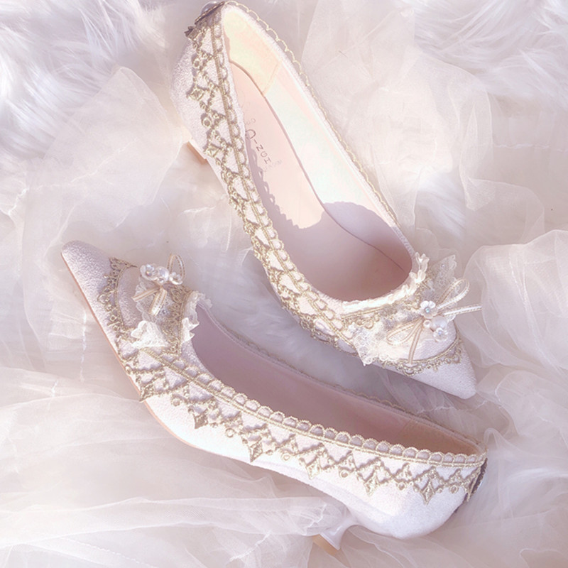 Lolita-zapatos de tacón alto p - Court Heel Pointed reseña y precio