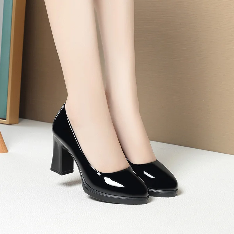 5cm 7cm cómodos transpirables  - Court Heel Pointed reseña y precio