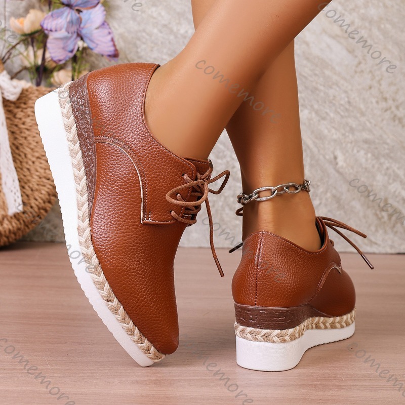 Zapatos Oxford de Plataforma c - Espadrille Wedge Shoes reseña y precio
