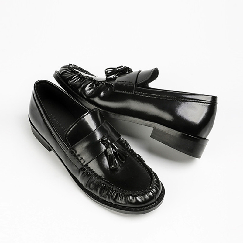 Mocasines De tacón grueso De c - Women'S Shoes Loafers Black reseña y precio