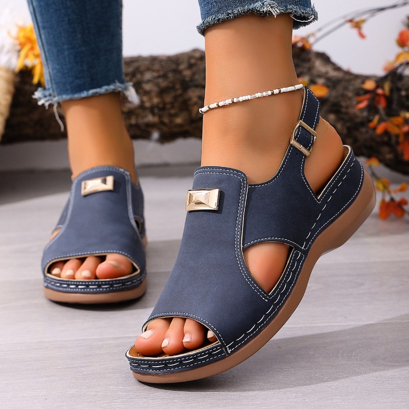 Sandalias de cuña de talla gra - Women'S Shoes For Bunions reseña y precio
