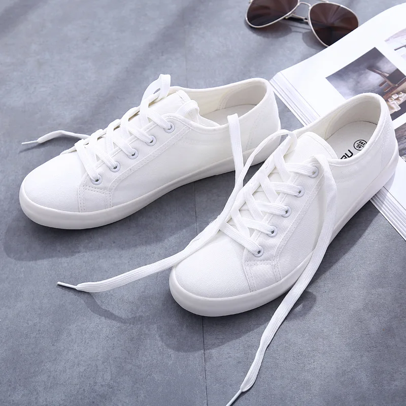 Par de zapatos de lona blancos - Women'S Shoes Water Resistant reseña y precio
