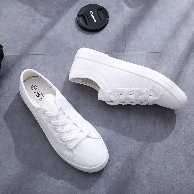 Par de zapatos de lona blancos - Women'S Shoes Water Resistant reseña y precio