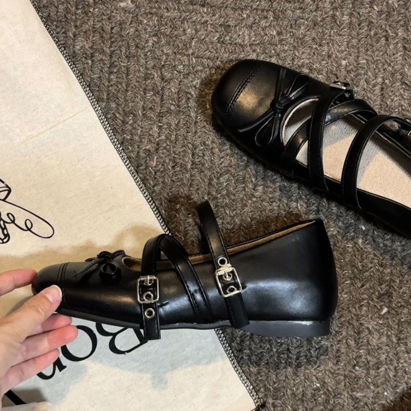 Zapatos planos Mary Jane para  - Women'S Shoes Loafers Black reseña y precio