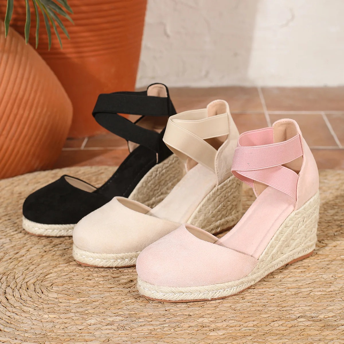 Sandalias de cuña tipo alparga - Espadrille Wedge Shoes reseña y precio
