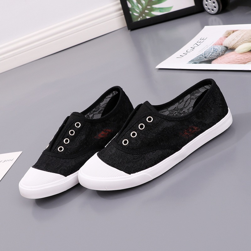 Zapatos de lona blancos con en - Women'S Shoes Popular reseña y precio