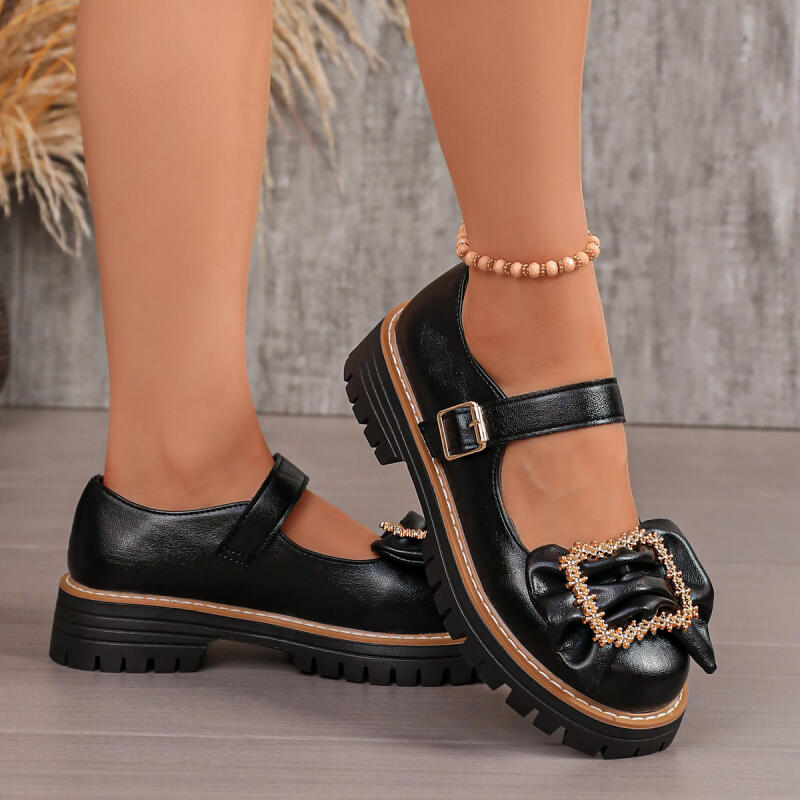 Zapatos Mary Jane con Lazo Dec - Women'S Shoes Loafers Black reseña y precio