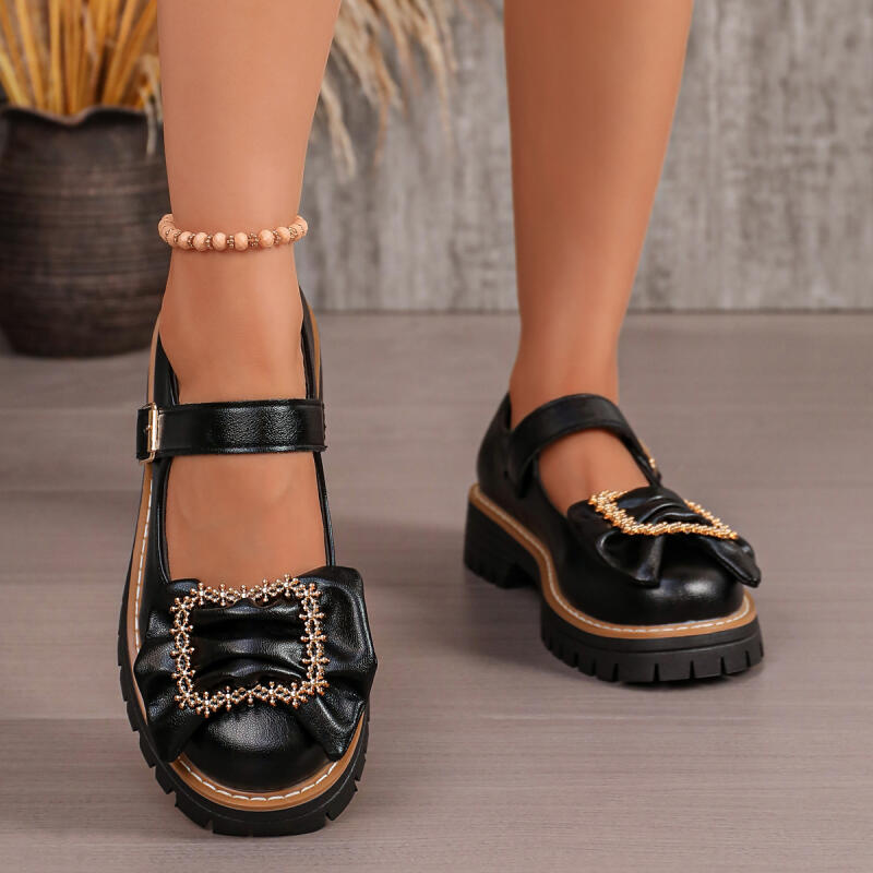 Zapatos Mary Jane con Lazo Dec - Women'S Shoes Loafers Black reseña y precio