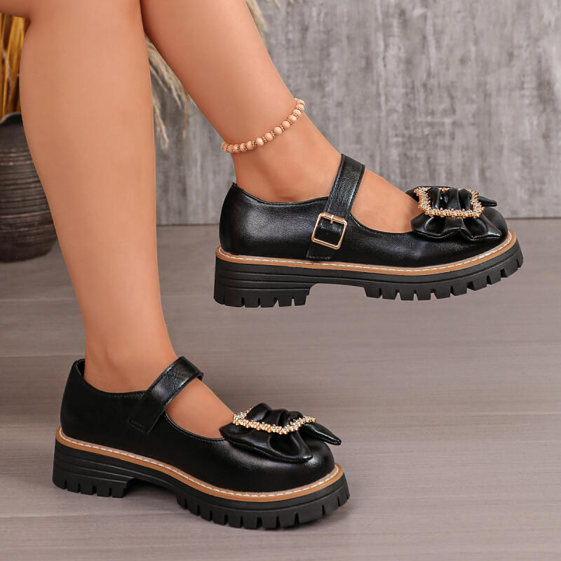 Zapatos Mary Jane con Lazo Dec - Women'S Shoes Loafers Black reseña y precio