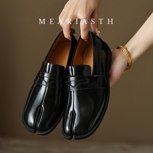 Zapatos Tabi Negros de Piel Si - Women'S Shoes Loafers Black reseña y precio
