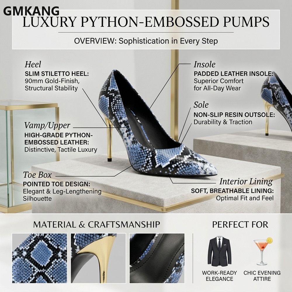 Zapatos de tacón bajo con esta - Court Heel Pointed reseña y precio