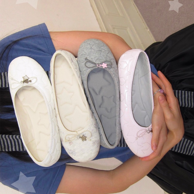 Zapatos de Ballet con Lazos -  - Women'S Shoes Popular reseña y precio