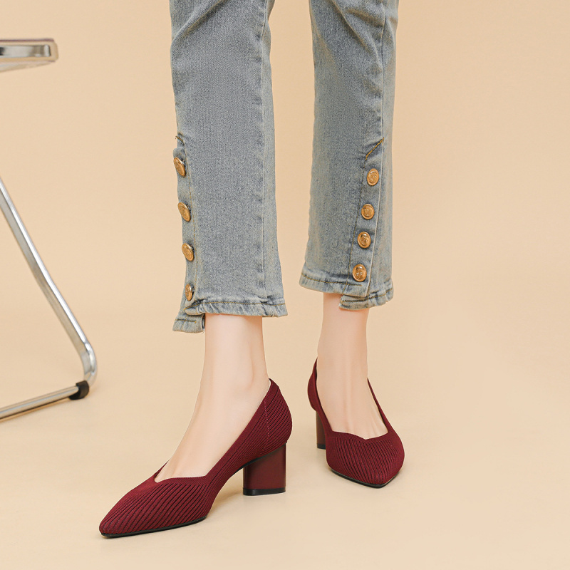 Zapatos de Tacón Alto para Muj - Court Heel Pointed reseña y precio