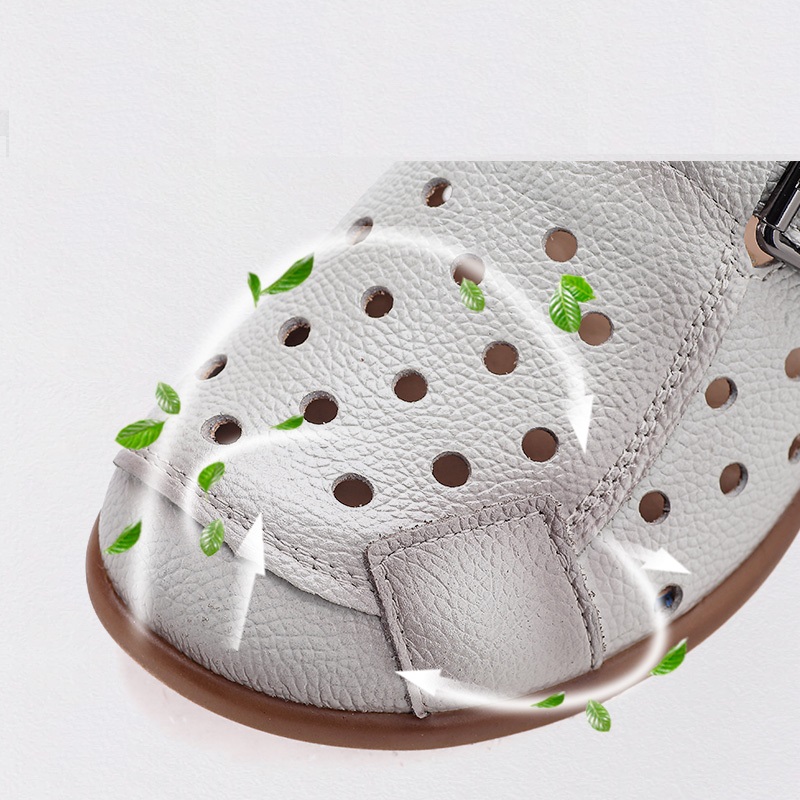 Nuevas sandalias de cuero vacu - Women Shoes Model reseña y precio