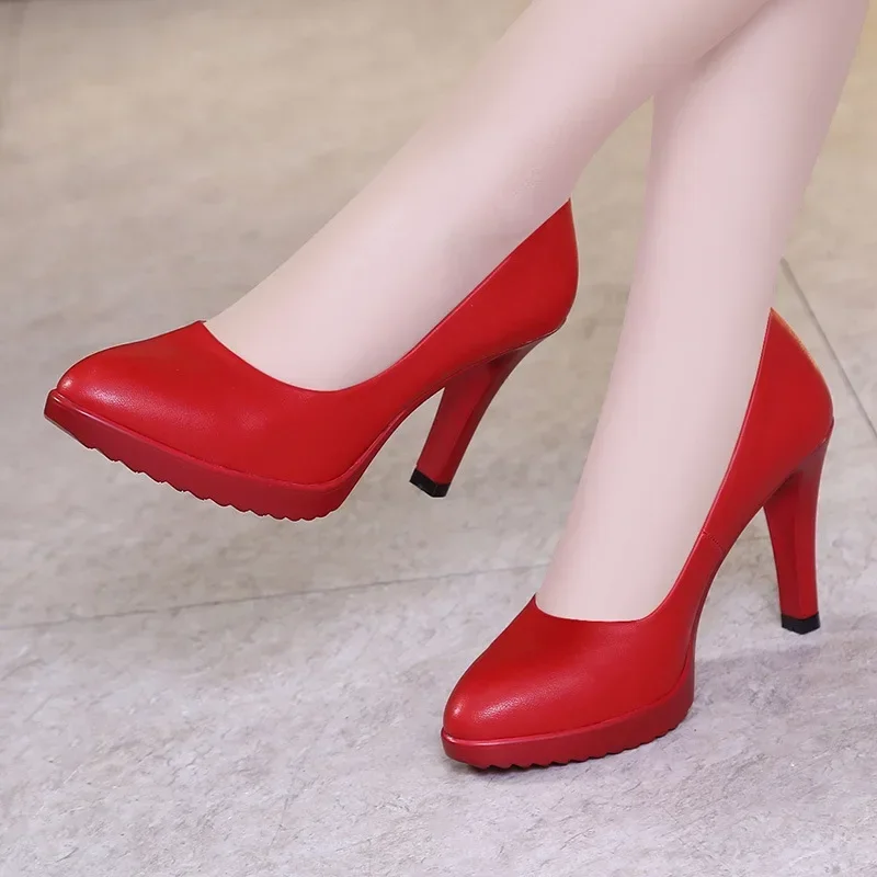 8cm tamaño pequeño 32-43 nuevo - Court Heel Pointed reseña y precio