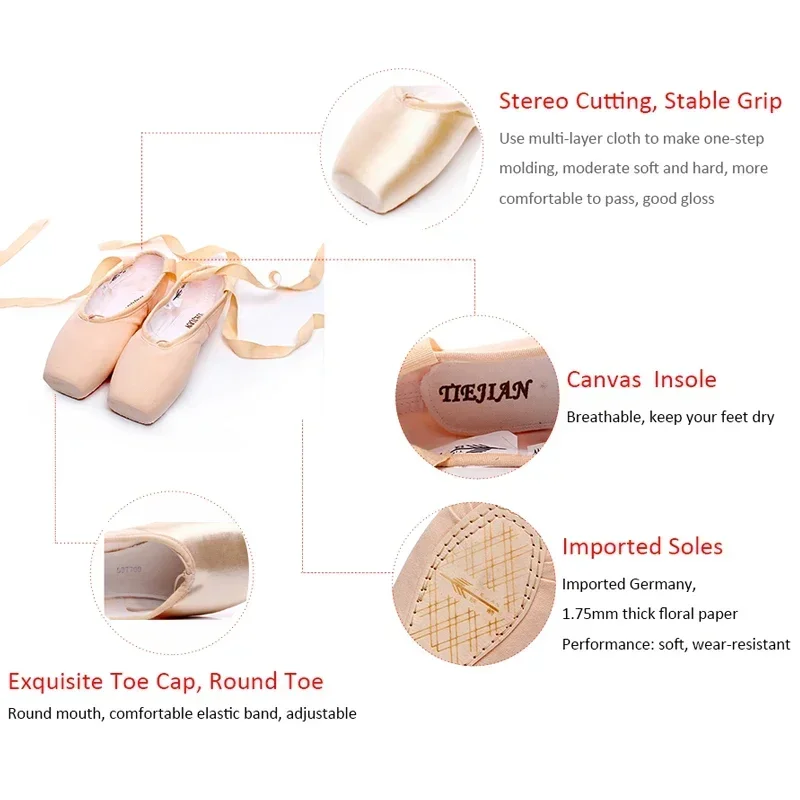 TIEJIAN Zapatos de ballet prof - Women'S Xc Shoes reseña y precio