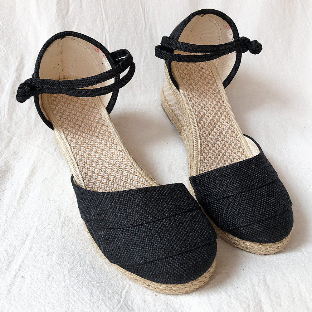 Veowalk, sandalias de lino lis - Espadrille Wedge Shoes reseña y precio