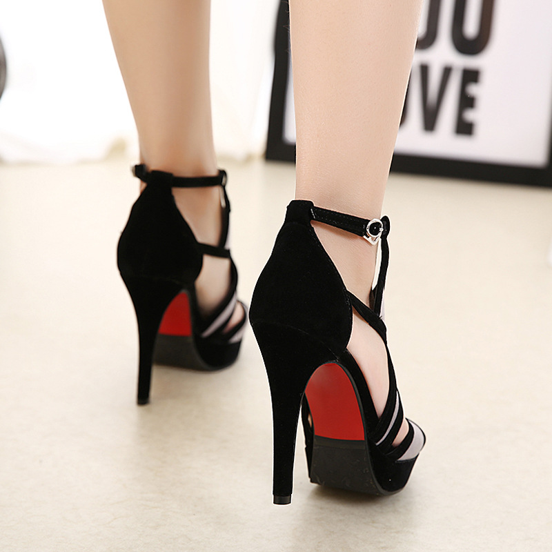 Sandalias de tacón fino hueco  - Women Shoes Model reseña y precio