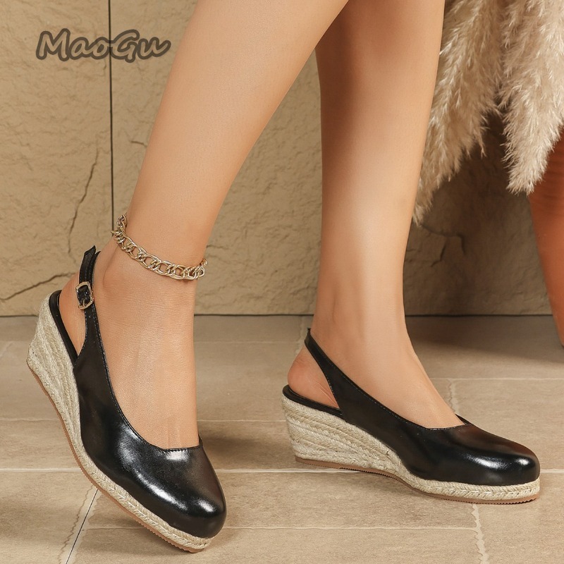 Sandalias de Plataforma con Pu - Espadrille Wedge Shoes reseña y precio
